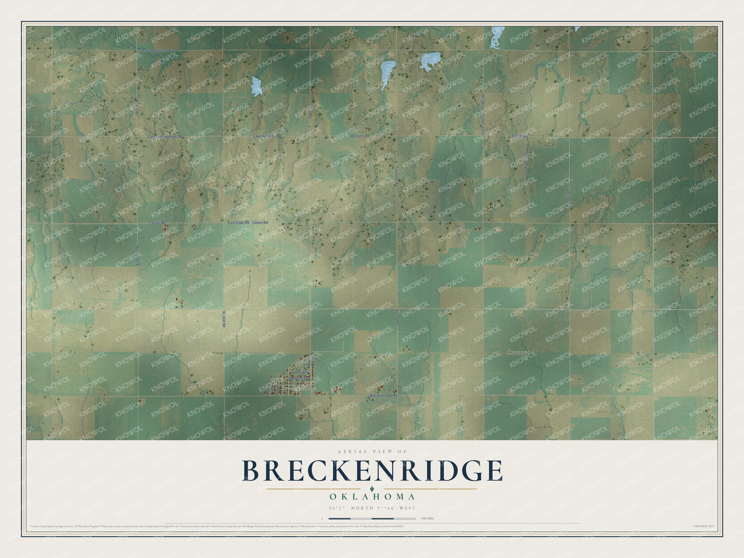 Watermarked full-map preview of Breckenridge, Oklahoma