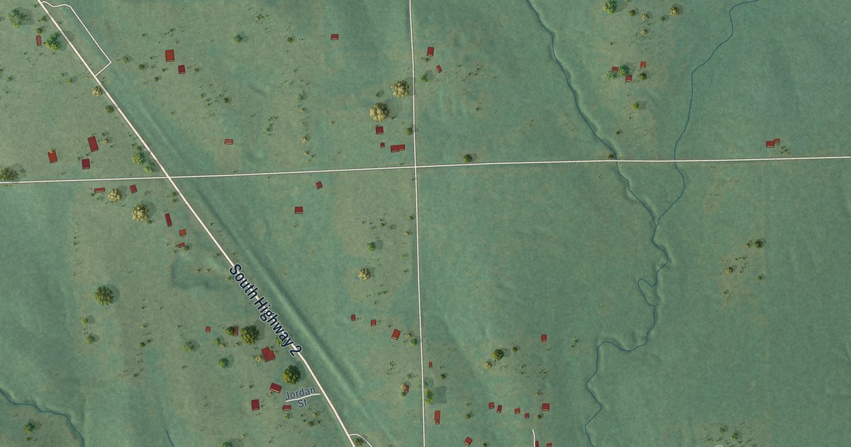 Map of Briartown, Oklahoma in 2026