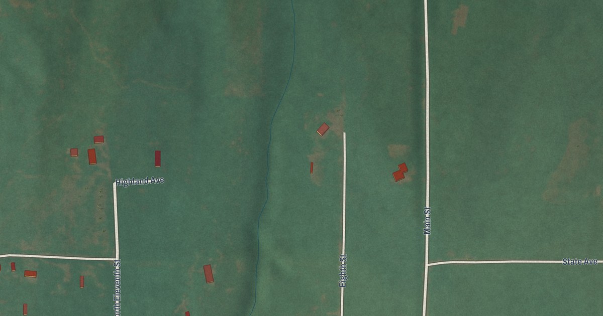 Map of Bridgeport, Oklahoma in 2026