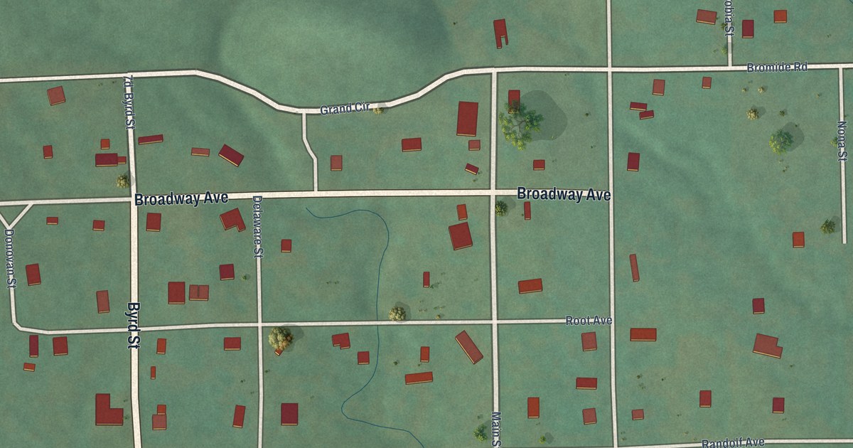 Map of Bromide, Oklahoma in 2026