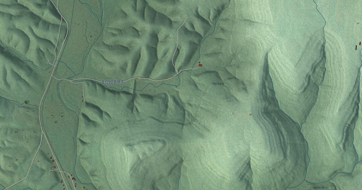 Map of Bunch, Oklahoma in 2026