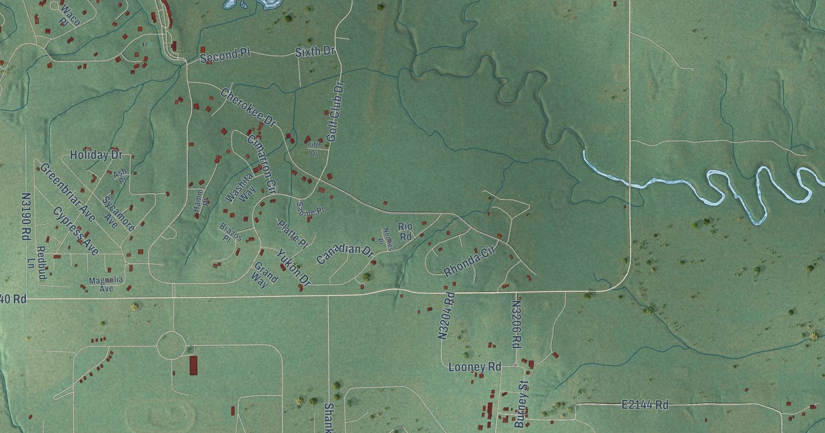 Map of Burneyville, Oklahoma in 2026