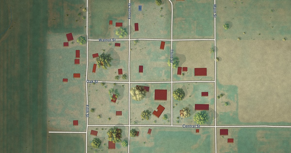 Map of Byron, Oklahoma in 2026