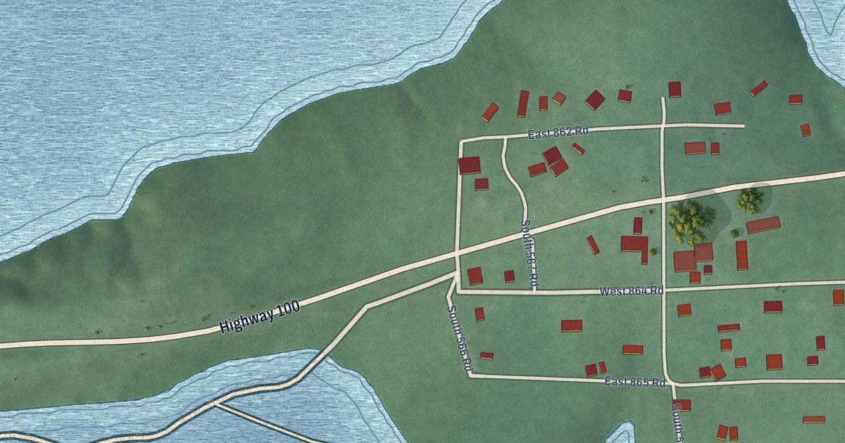 Map of Caney Ridge, Oklahoma in 2026