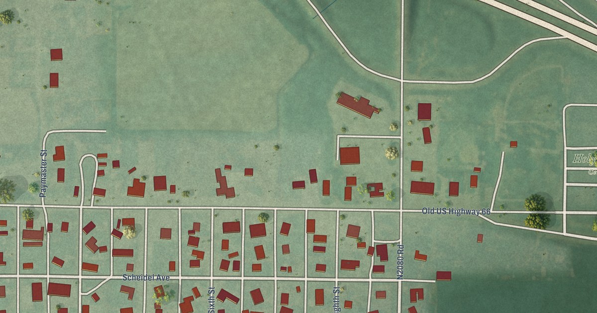 Map of Canute, Oklahoma in 2026