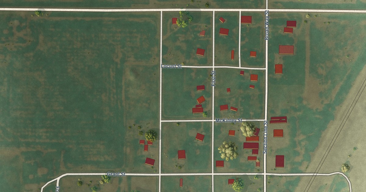 Map of Capron, Oklahoma in 2026