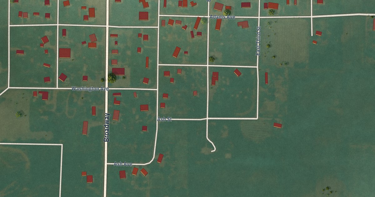 Map of Carter, Oklahoma in 2026