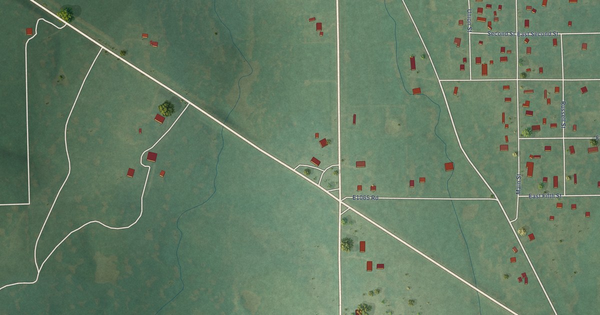 Map of Castle, Oklahoma in 2026