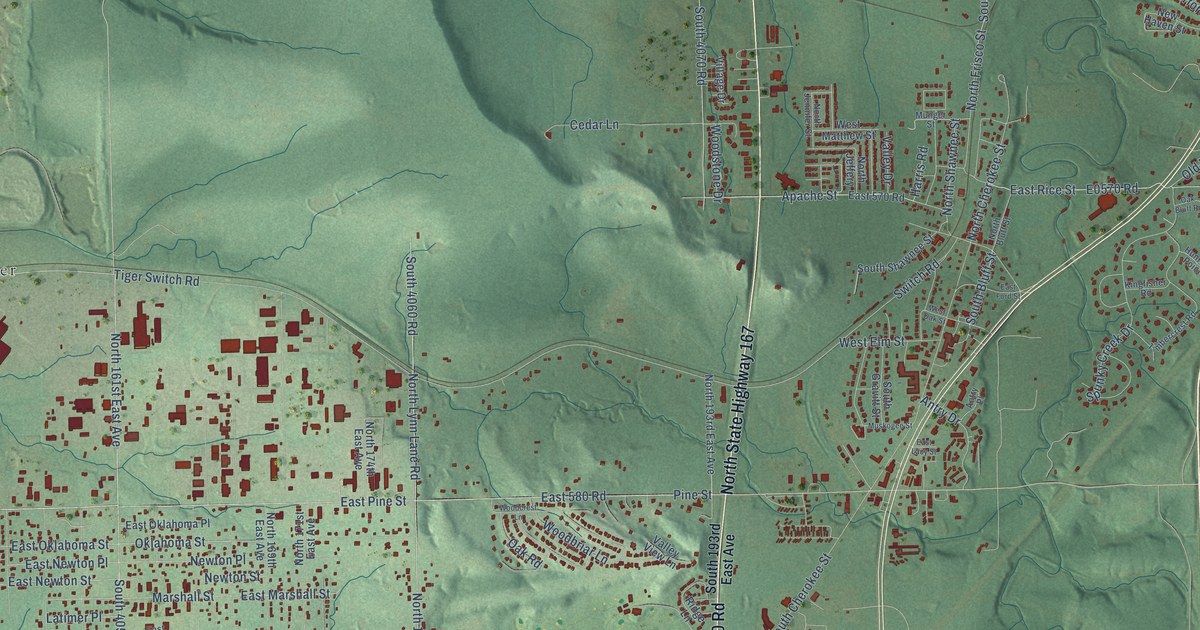 Map of Catoosa, Oklahoma in 2026