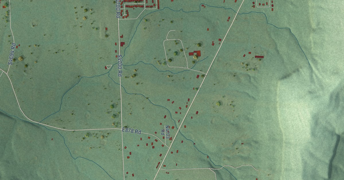 Map of Cherry Tree, Oklahoma in 2026