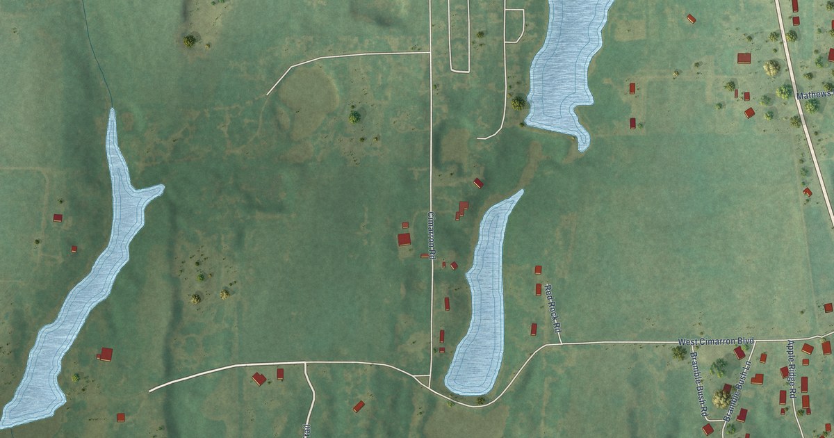 Map of Cimarron City, Oklahoma in 2026