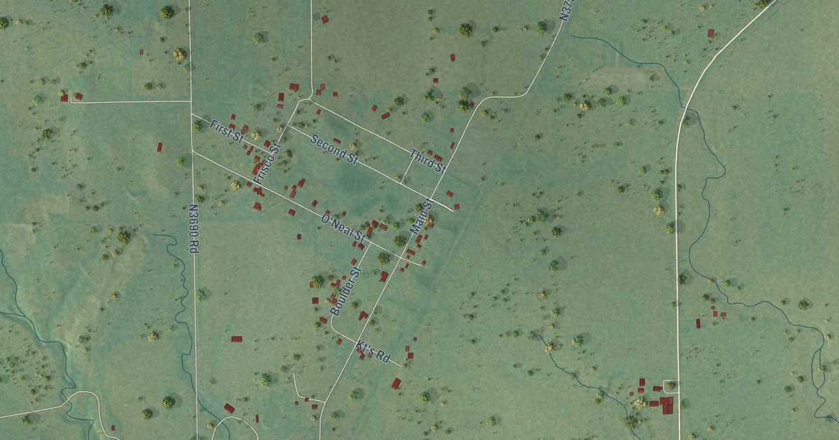 Map of Clarita, Oklahoma in 2026