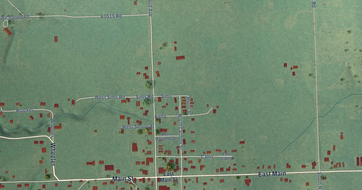 Map of Colcord, Oklahoma in 2026
