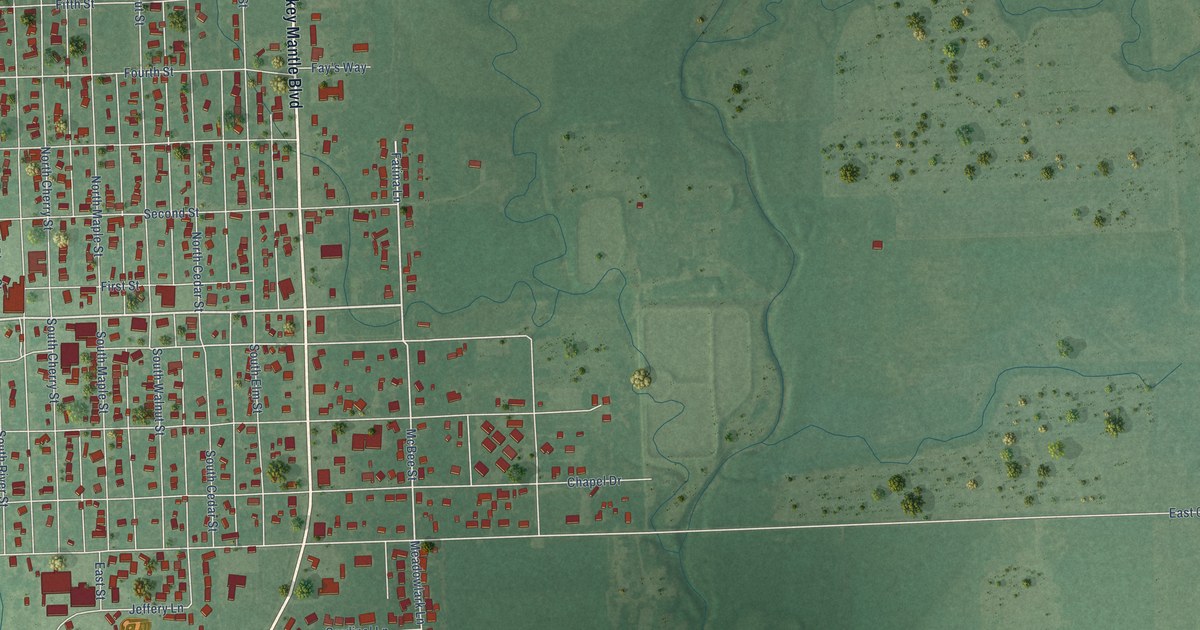 Map of Commerce, Oklahoma in 2026