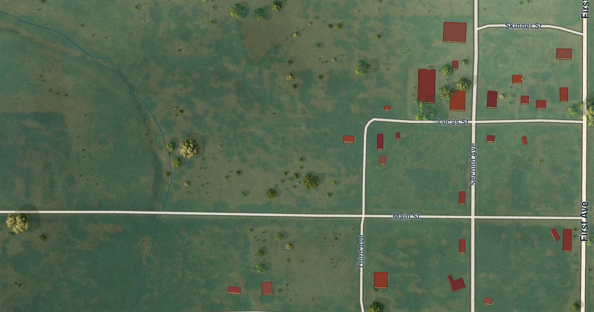Map of Cooperton, Oklahoma in 2026