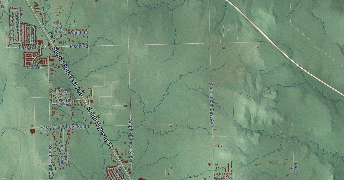 Map of Coweta, Oklahoma in 2026