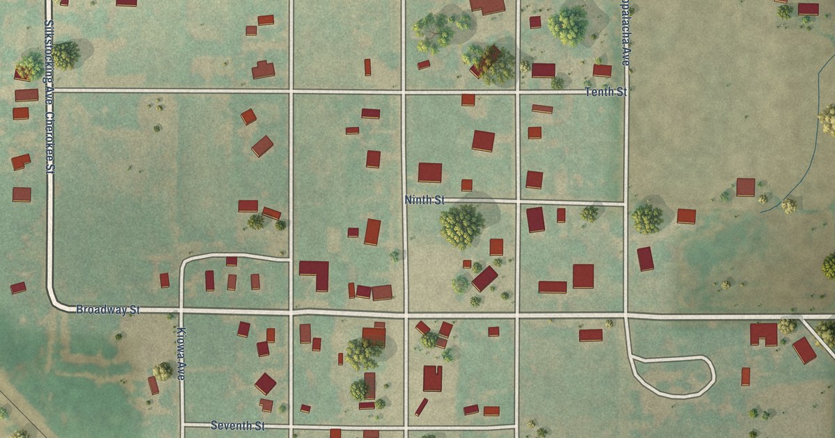 Map of Dacoma, Oklahoma in 2026