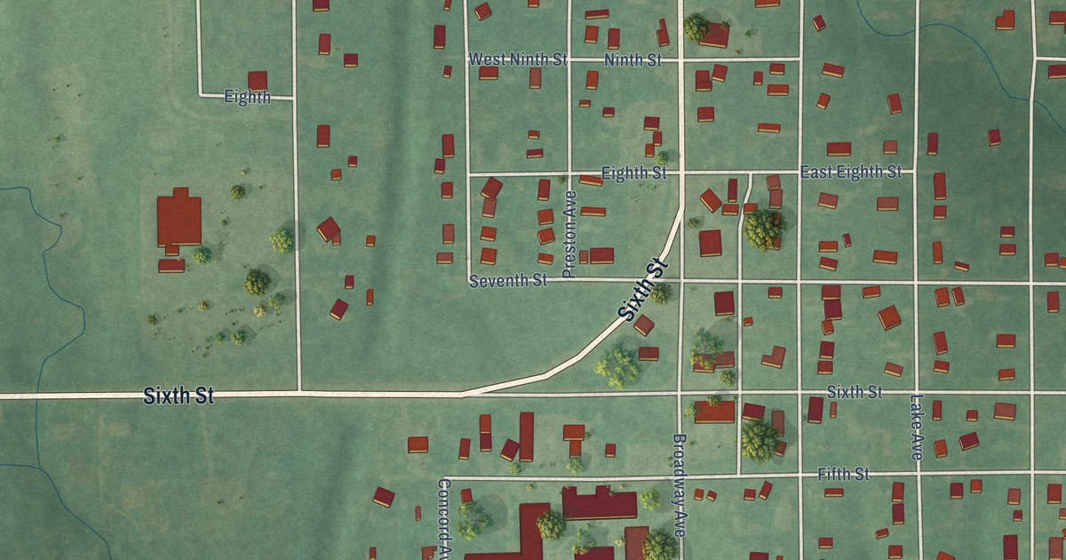 Map of Davenport, Oklahoma in 2026