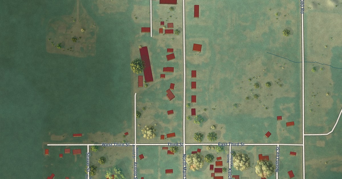 Map of Deer Creek, Oklahoma in 2026