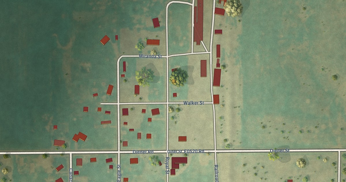 Map of Douglas, Oklahoma in 2026