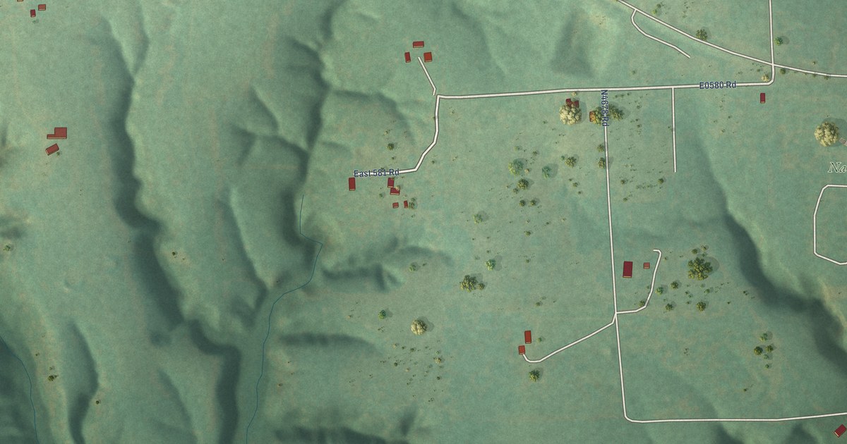 Map of Dripping Springs, Oklahoma in 2026