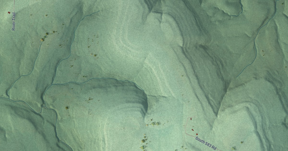Map of Dry Creek, Oklahoma in 2026