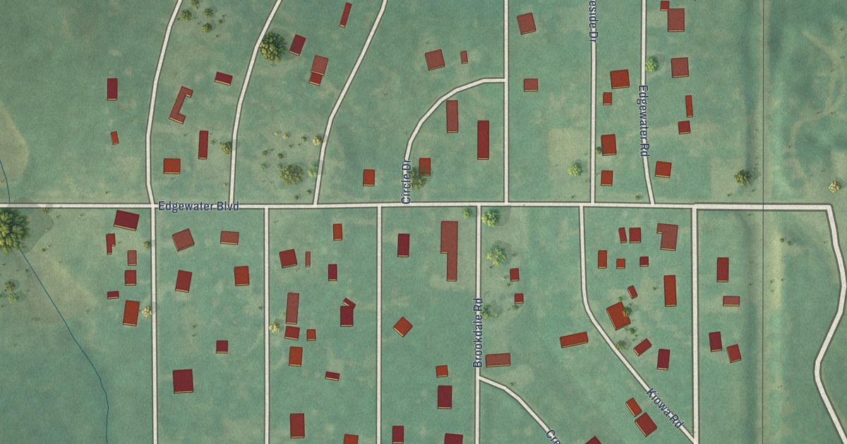 Map of Edgewater Park, Oklahoma in 2026