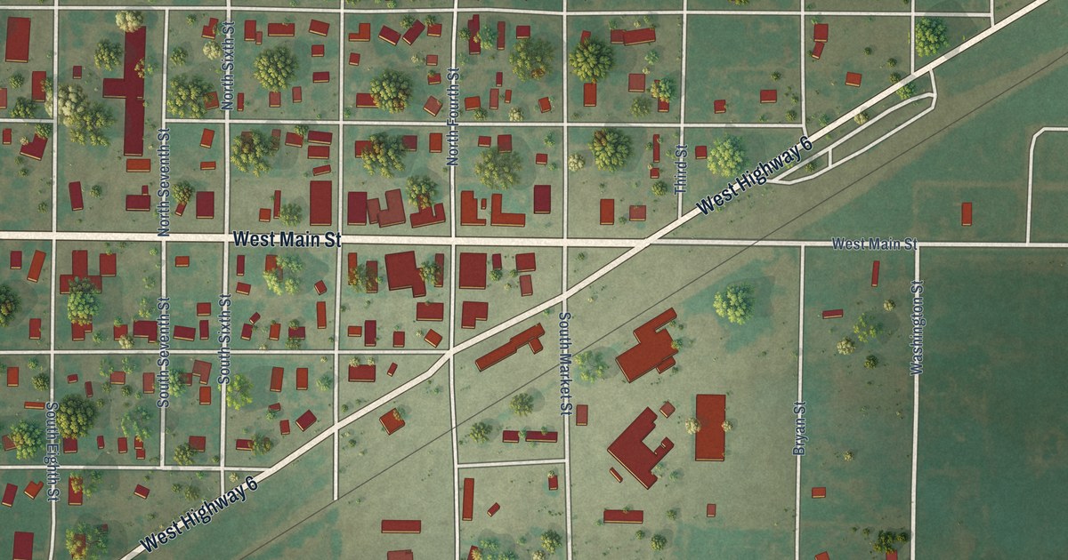 Map of Eldorado, Oklahoma in 2026