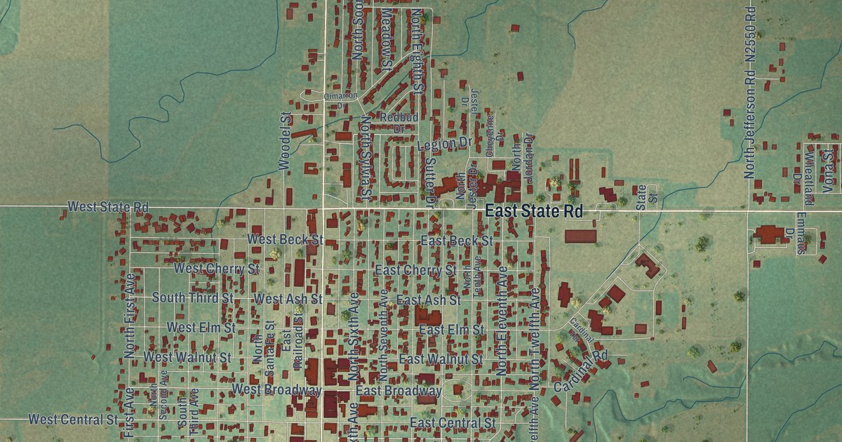 Map of Fairview, Oklahoma in 2026