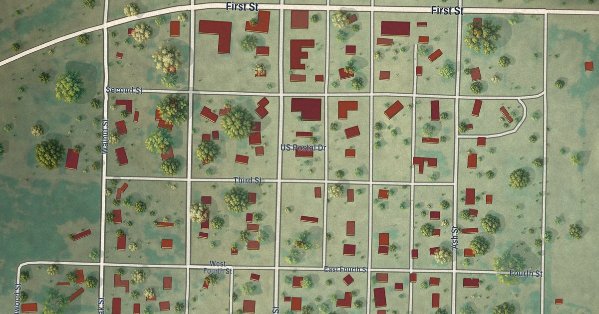 Map of Fargo, Oklahoma in 2026