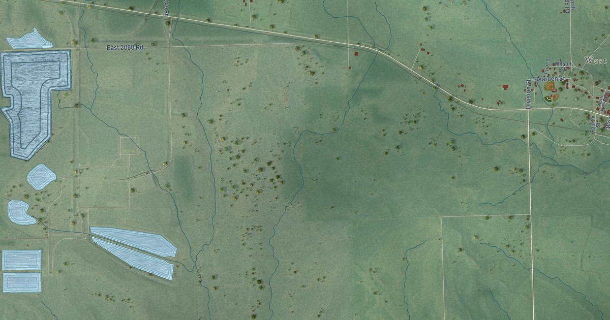 Map of Fort Towson, Oklahoma in 2026