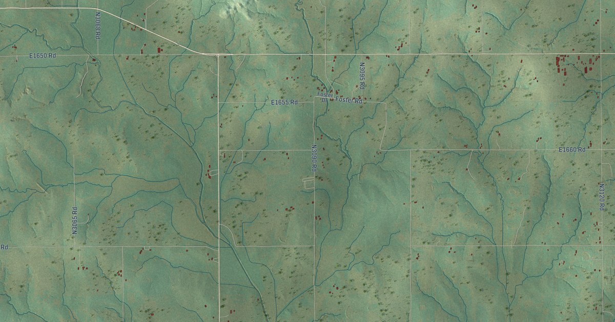 Map of Foster, Oklahoma in 2026