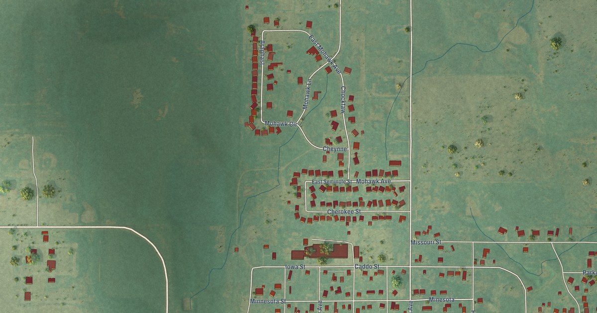 Map of Geronimo, Oklahoma in 2026
