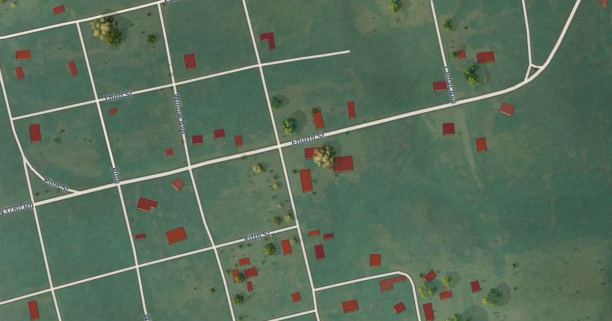 Map of Gerty, Oklahoma in 2026