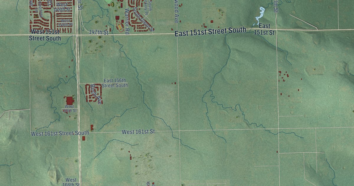 Map of Glenpool, Oklahoma in 2026