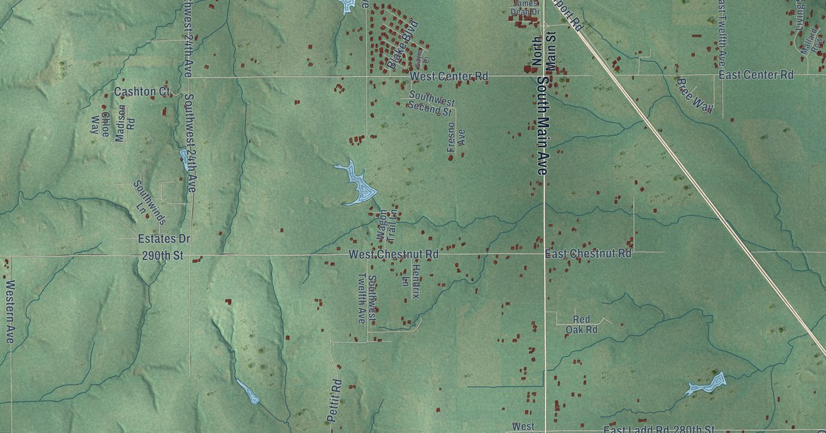 Map of Goldsby, Oklahoma in 2026