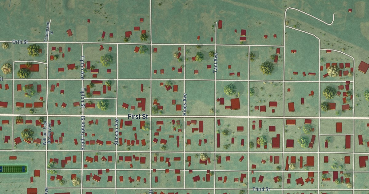 Map of Grandfield, Oklahoma in 2026