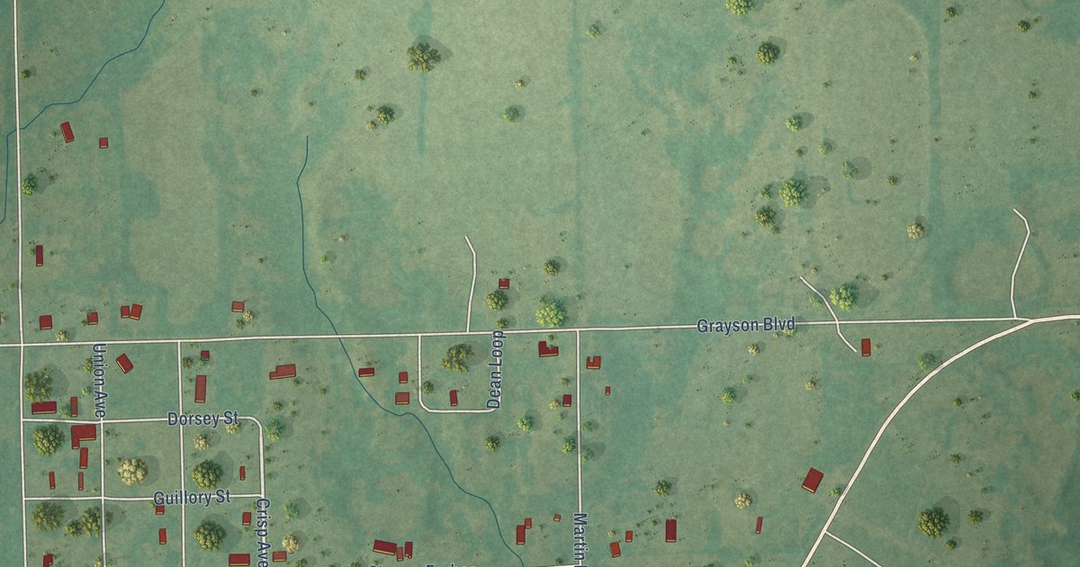 Map of Grayson, Oklahoma in 2026