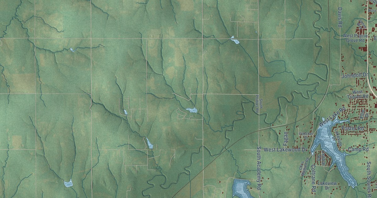 Map of Guthrie, Oklahoma in 2026