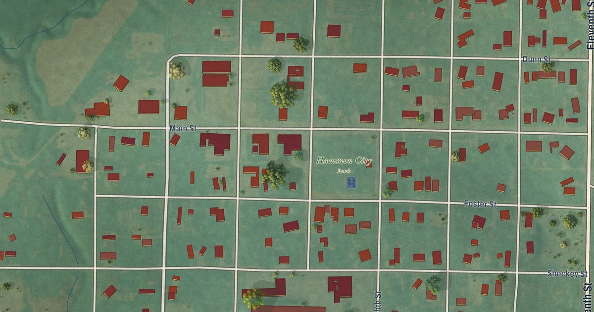 Map of Hammon, Oklahoma in 2026