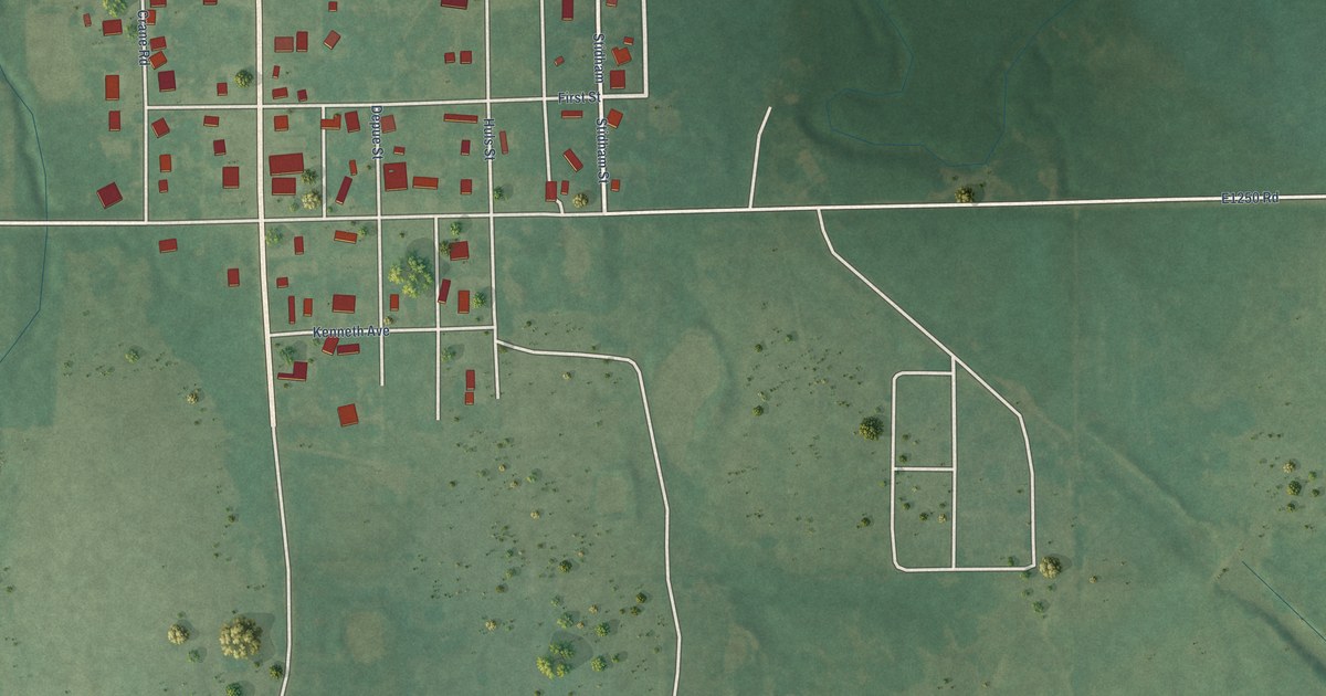 Map of Hanna, Oklahoma in 2026