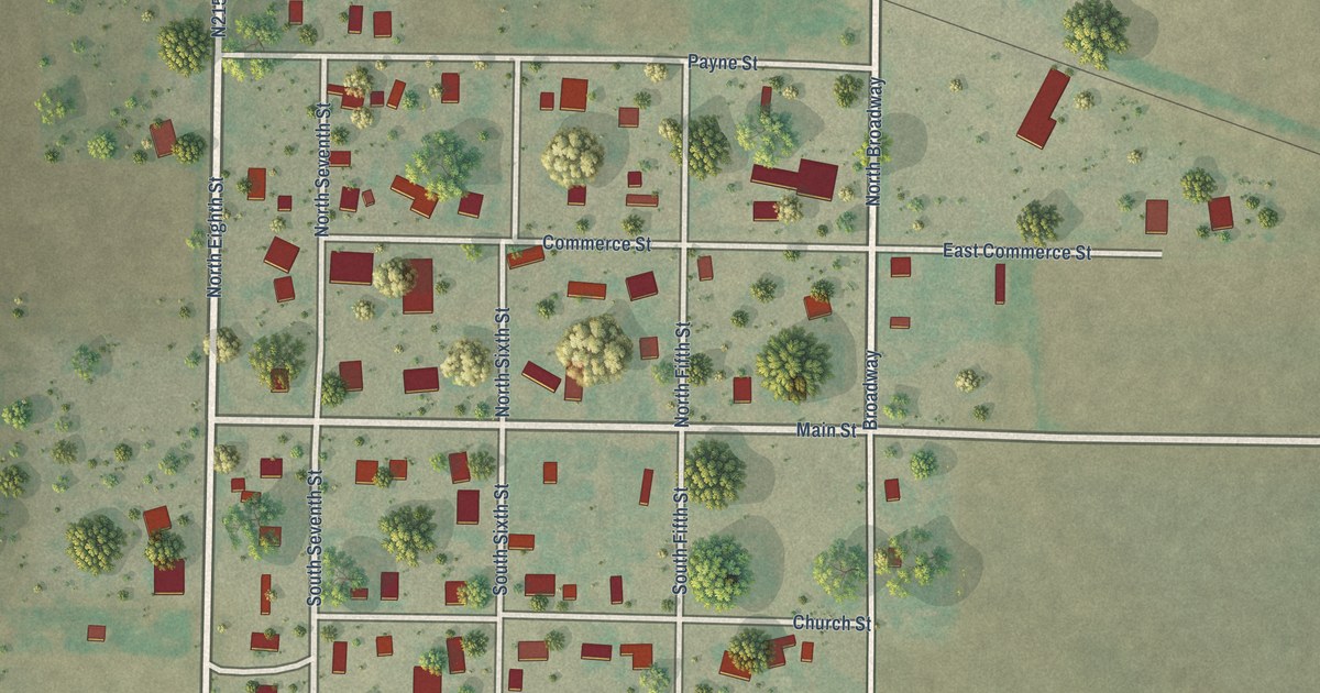 Map of Headrick, Oklahoma in 2026