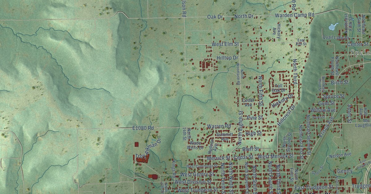 Map of Henryetta, Oklahoma in 2026
