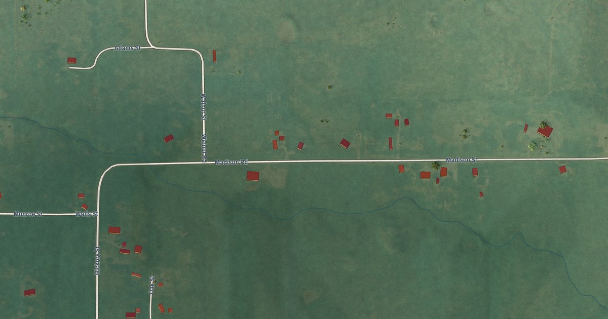 Map of Hickory, Oklahoma in 2026