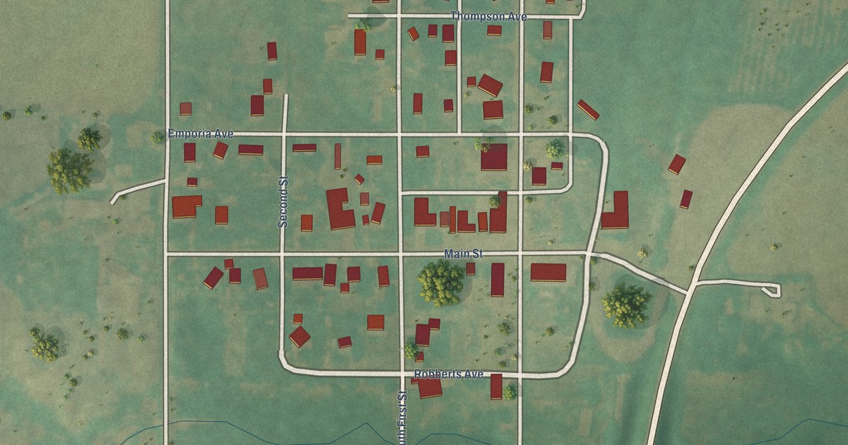 Map of Hitchcock, Oklahoma in 2026
