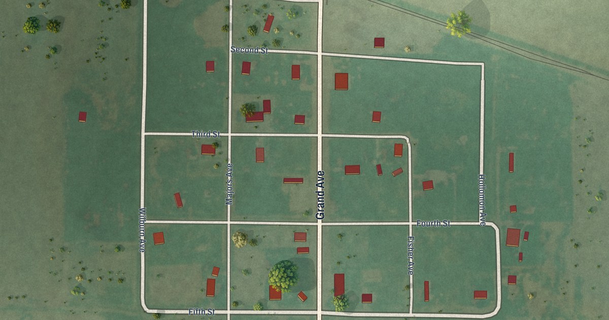 Map of Hollister, Oklahoma in 2026