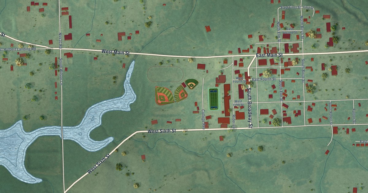 Map of Hulbert, Oklahoma in 2026