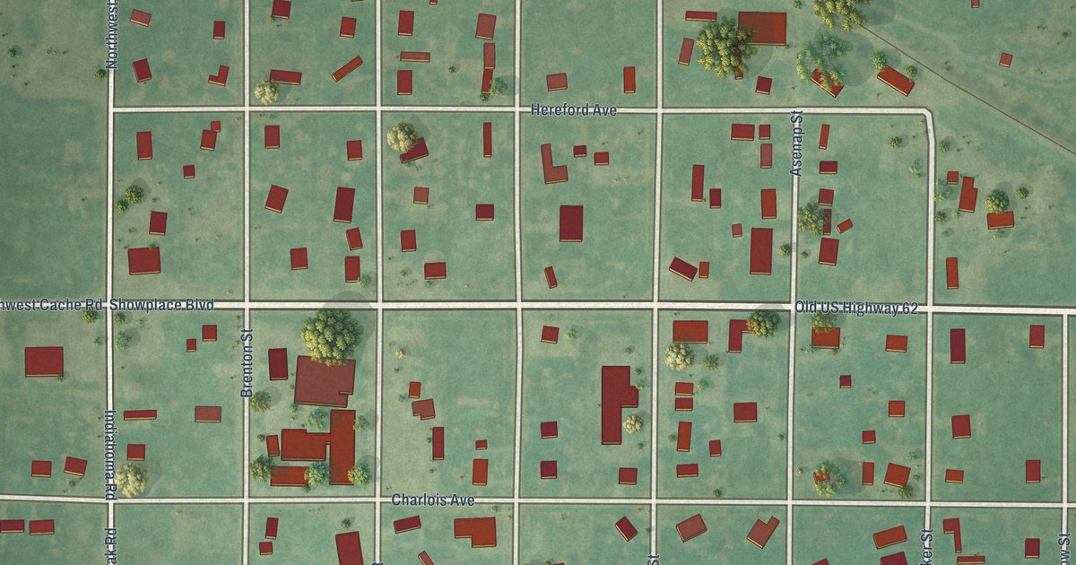 Map of Indiahoma, Oklahoma in 2026