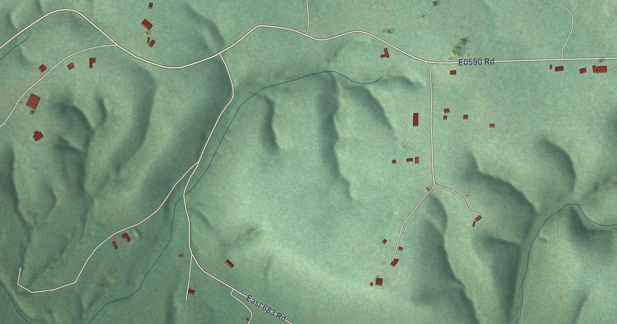 Map of Iron Post, Oklahoma in 2026