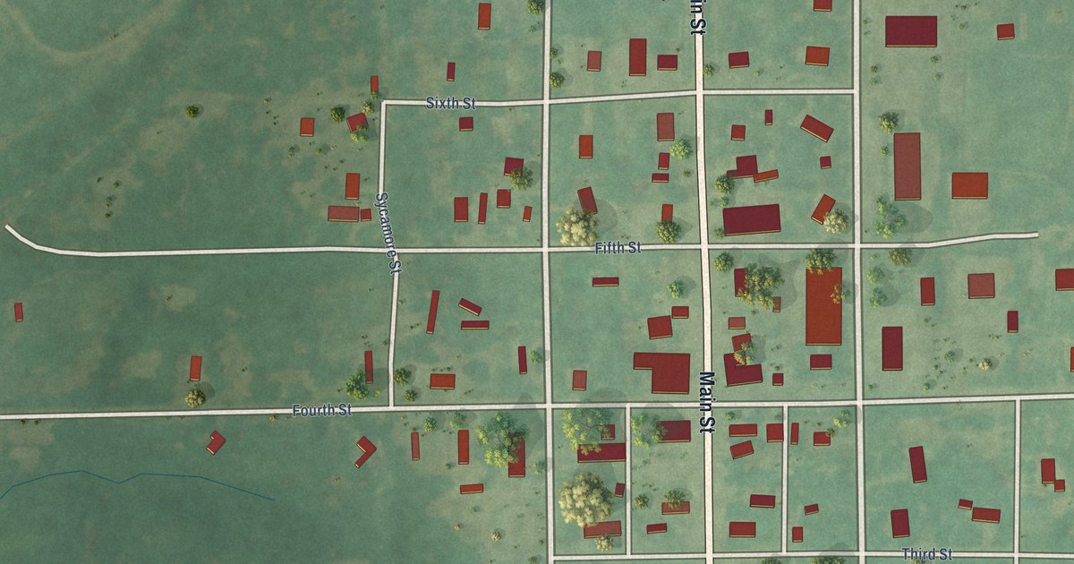 Map of Jennings, Oklahoma in 2026